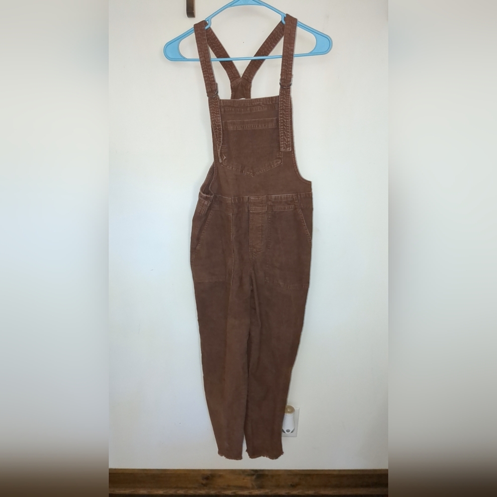 XS Aerie Brown Corduroy overalls
